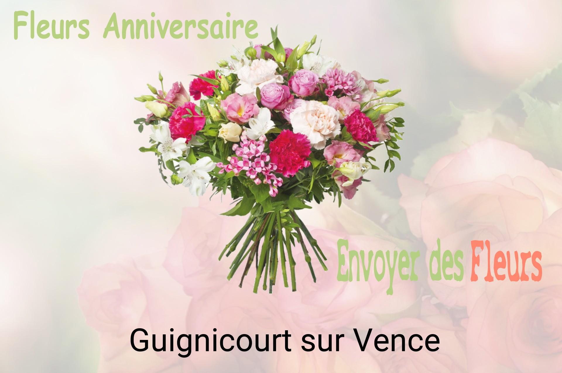 Bouquet de fleurs d’anniversaire livré à Guignicourt-sur-Vence
