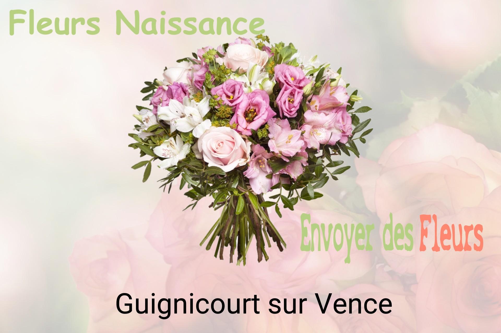 Bouquet de fleurs de naissance livré à Guignicourt-sur-Vence